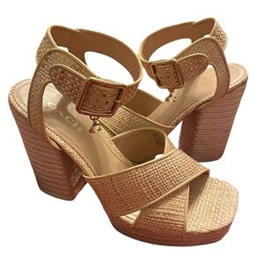 Coach NELLY RAFFIA HEEL SANDAL